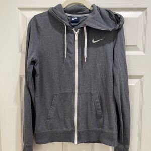 Nike Heather Gray Full-Zip Hoodie